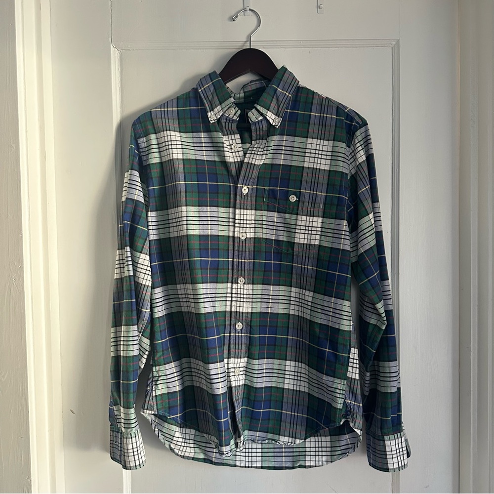 Todd Snyder Tartan Plaid Oxford Cloth Shirt (OCBD) in Men’s Medium